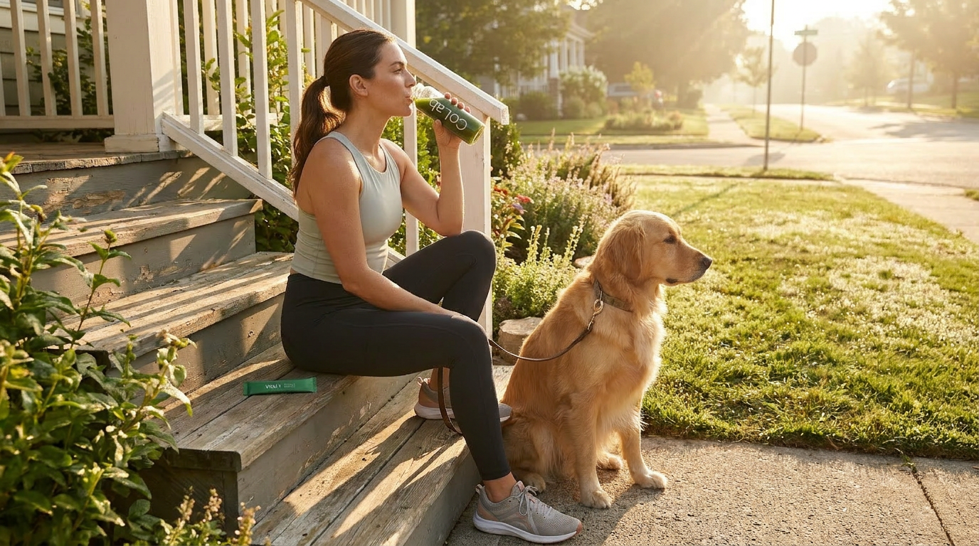 Morning walk routine fueled by Vital 1 Moringa